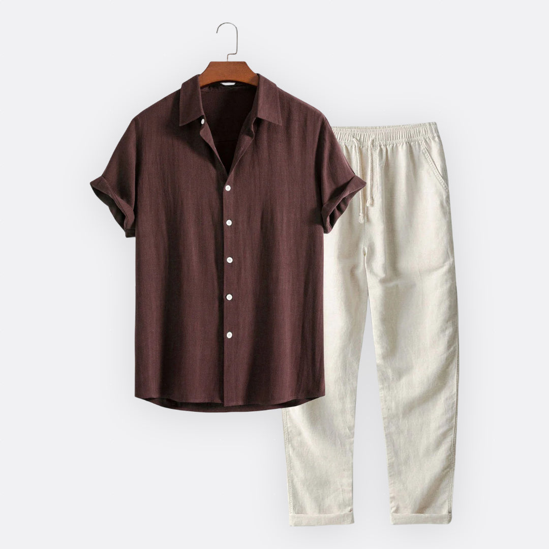 Belmonte™ | Conjunto de Lino Masculino