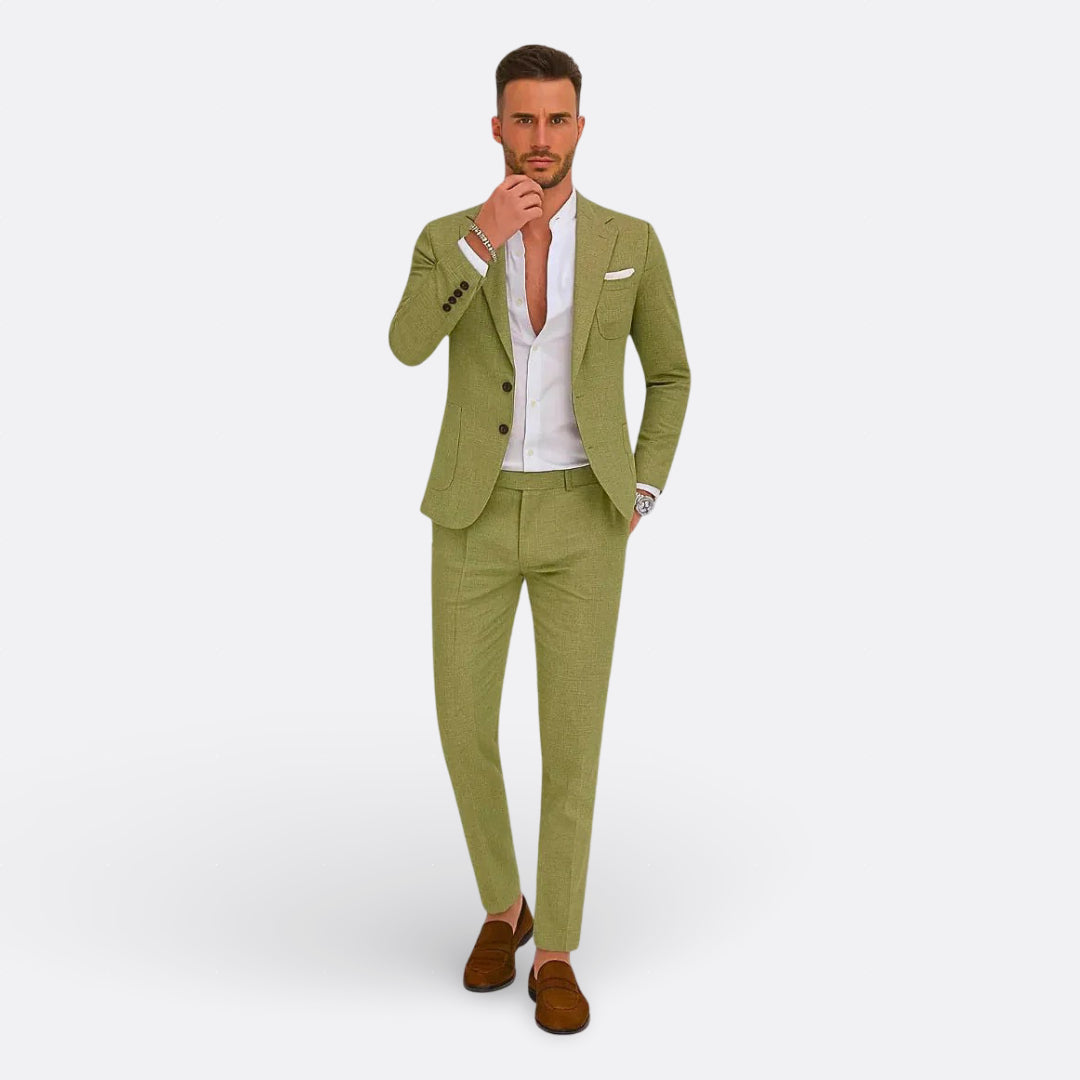 Belmonte™ | Traje de Hombre Formal de Lino