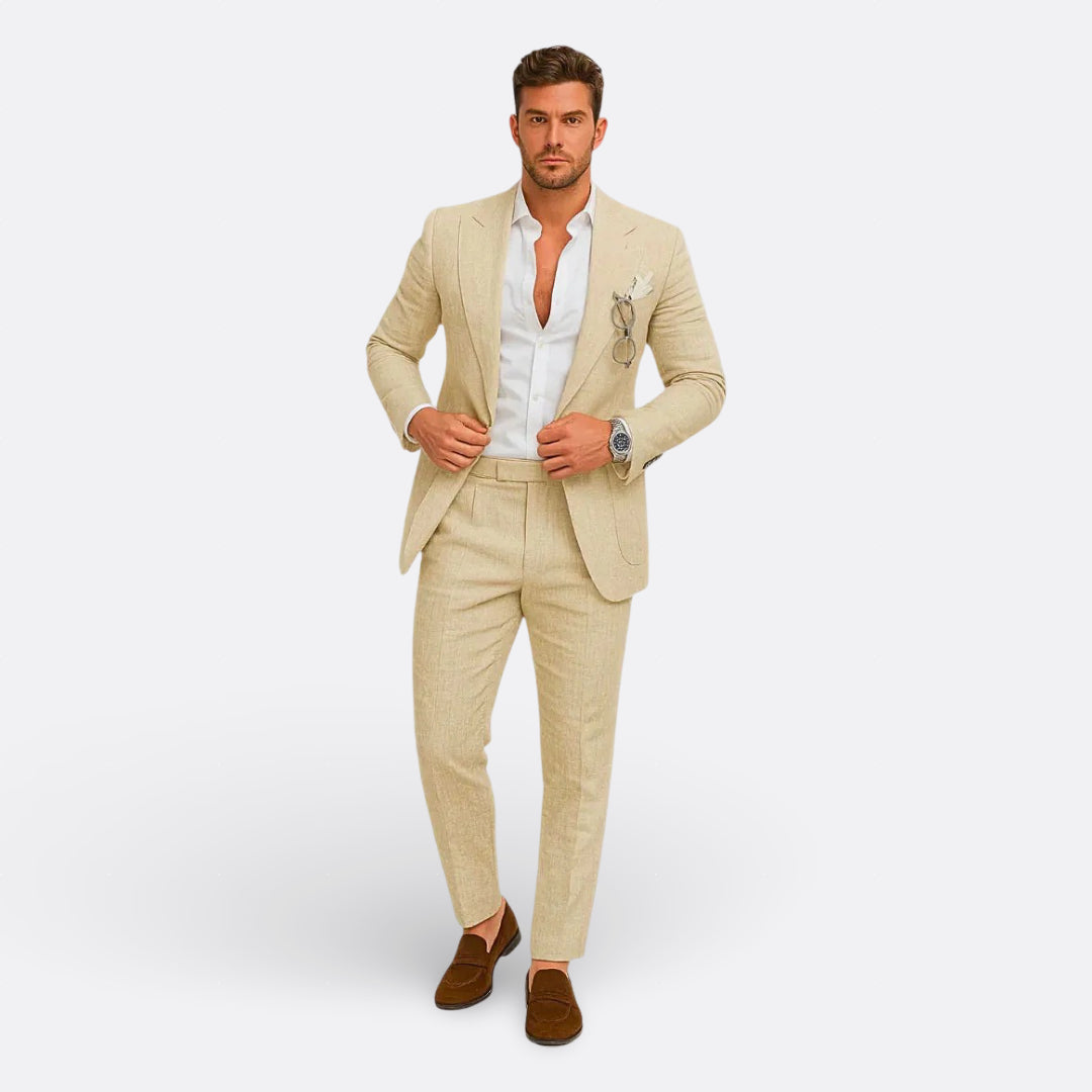 Belmonte™ | Traje de Hombre Formal de Lino
