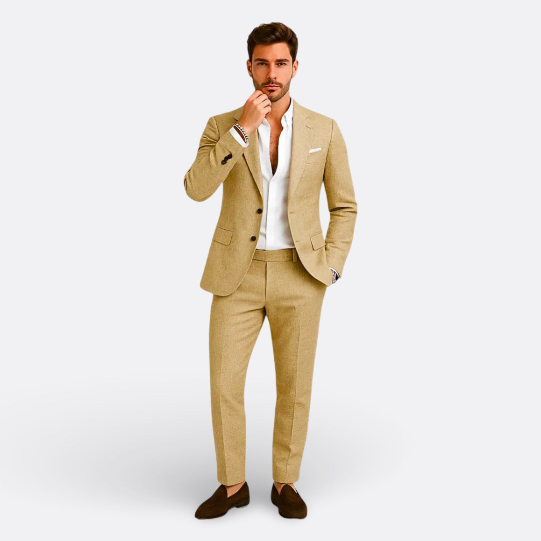 Belmonte™ | Traje de Hombre Formal de Lino