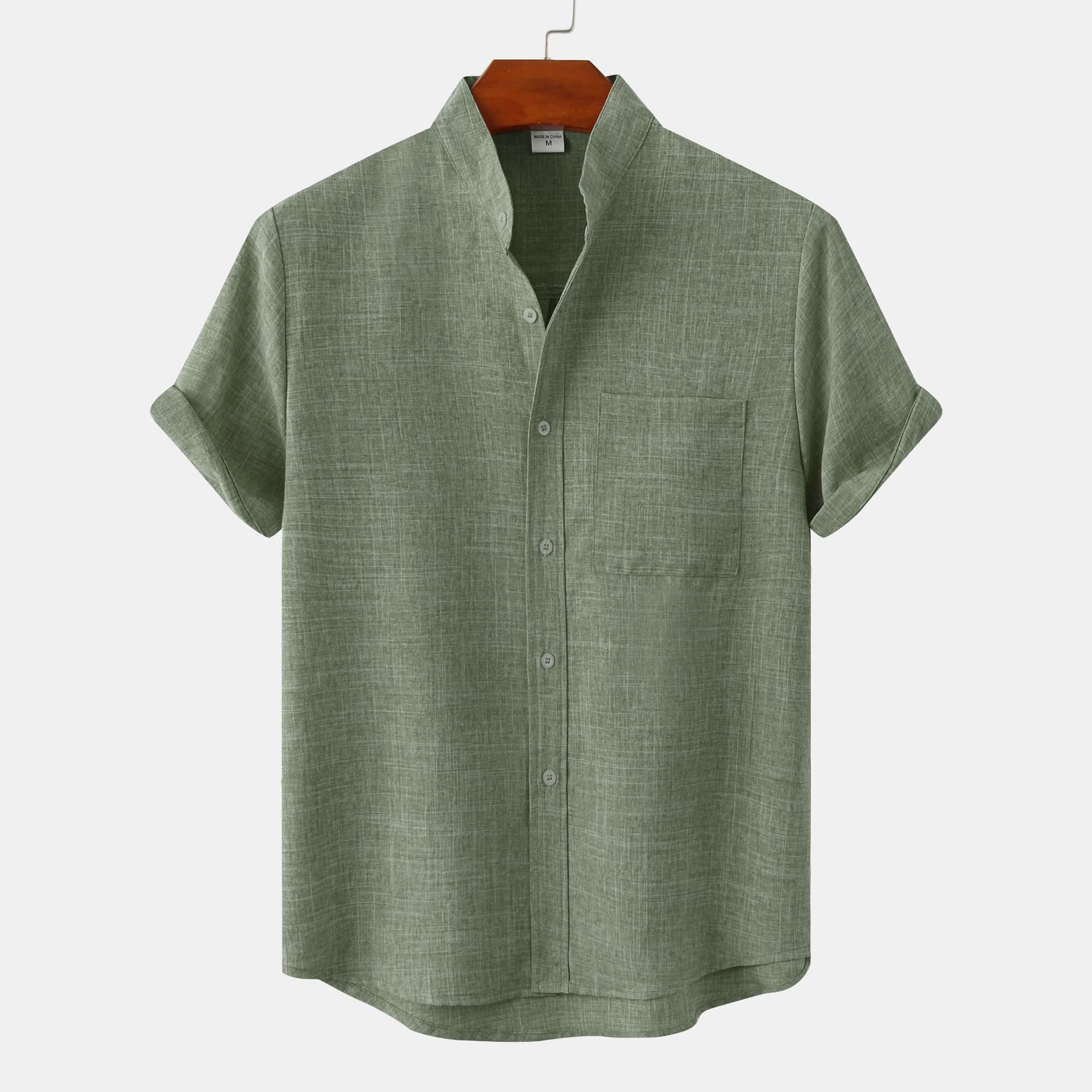 Belmonte™ | Camisa de algodón lisa con botones