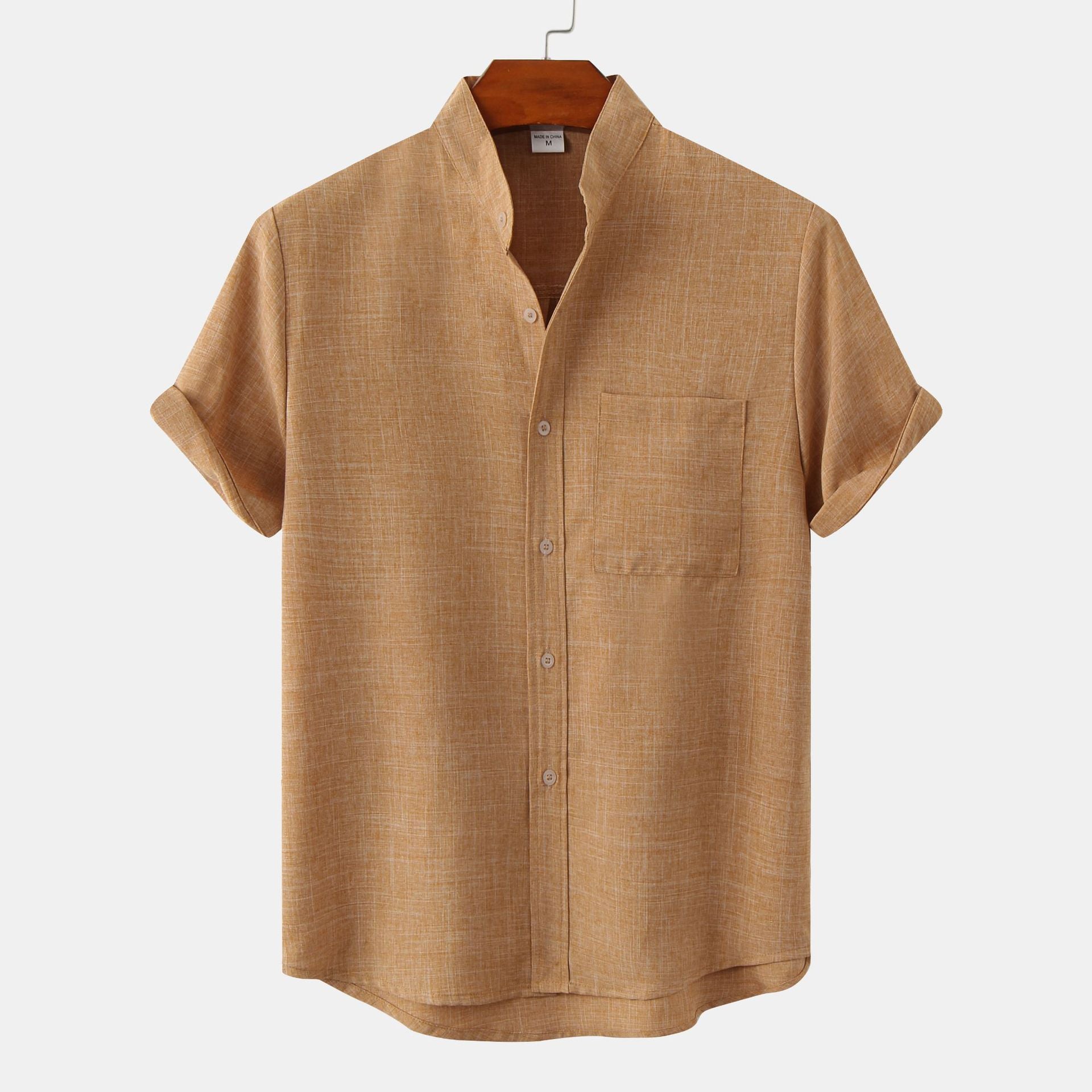 Belmonte™ | Camisa de algodón lisa con botones