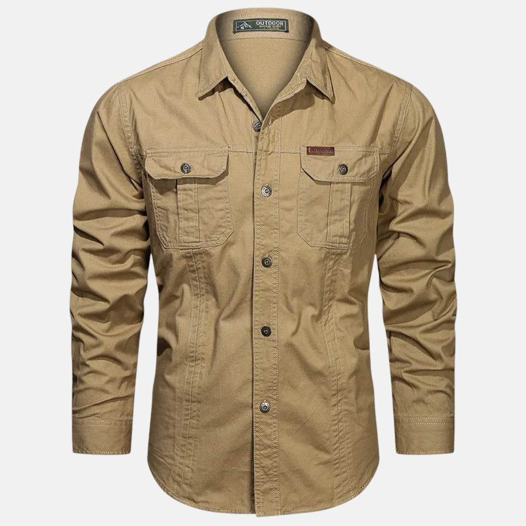 Belmonte™ | Camisa de Manga Larga con Botones y Bolsillos
