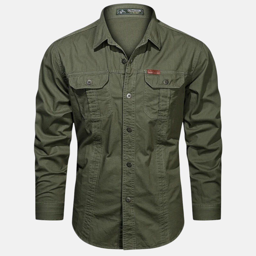 Belmonte™ | Camisa de Manga Larga con Botones y Bolsillos