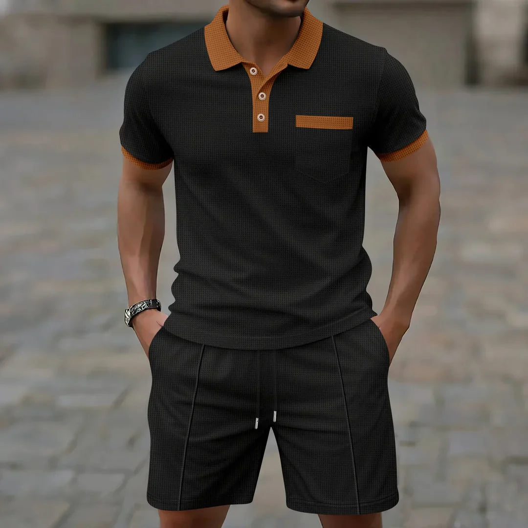 Belmonte™ | Conjunto Polo Tejido Waffle
