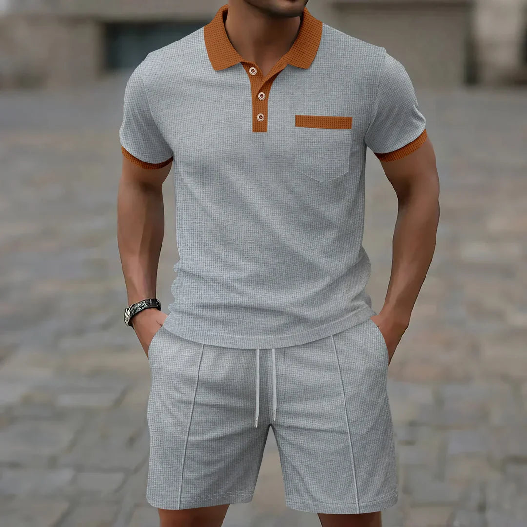 Belmonte™ | Conjunto Polo Tejido Waffle