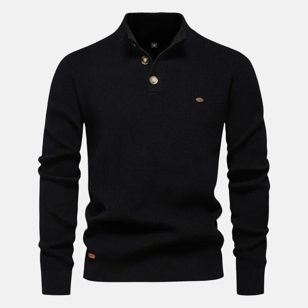 Belmonte™ | Suéter masculino elegante con botón