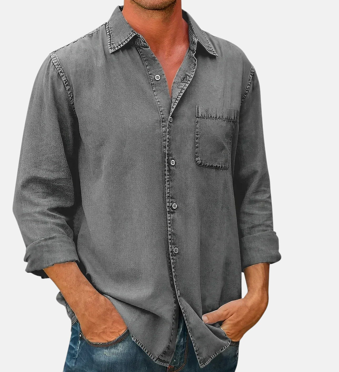 Belmonte™ | Camisa Mélange Transpirable Relajada