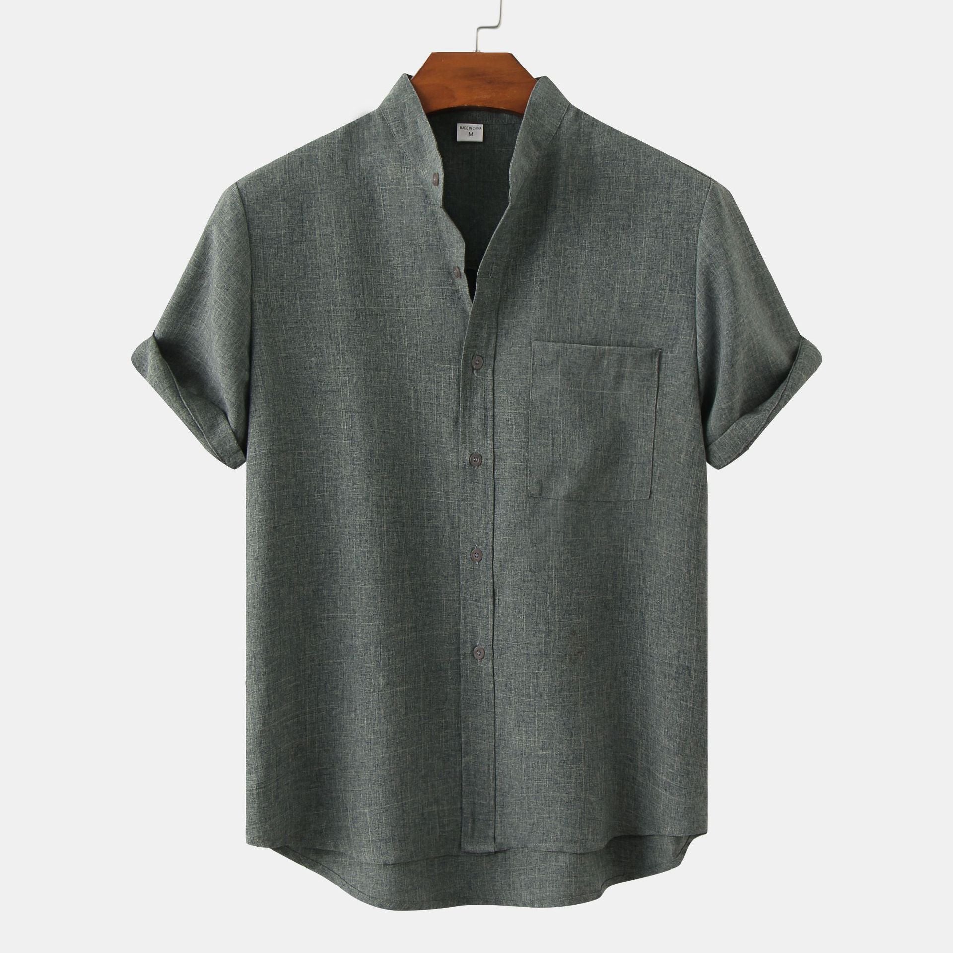 Belmonte™ | Camisa de algodón lisa con botones