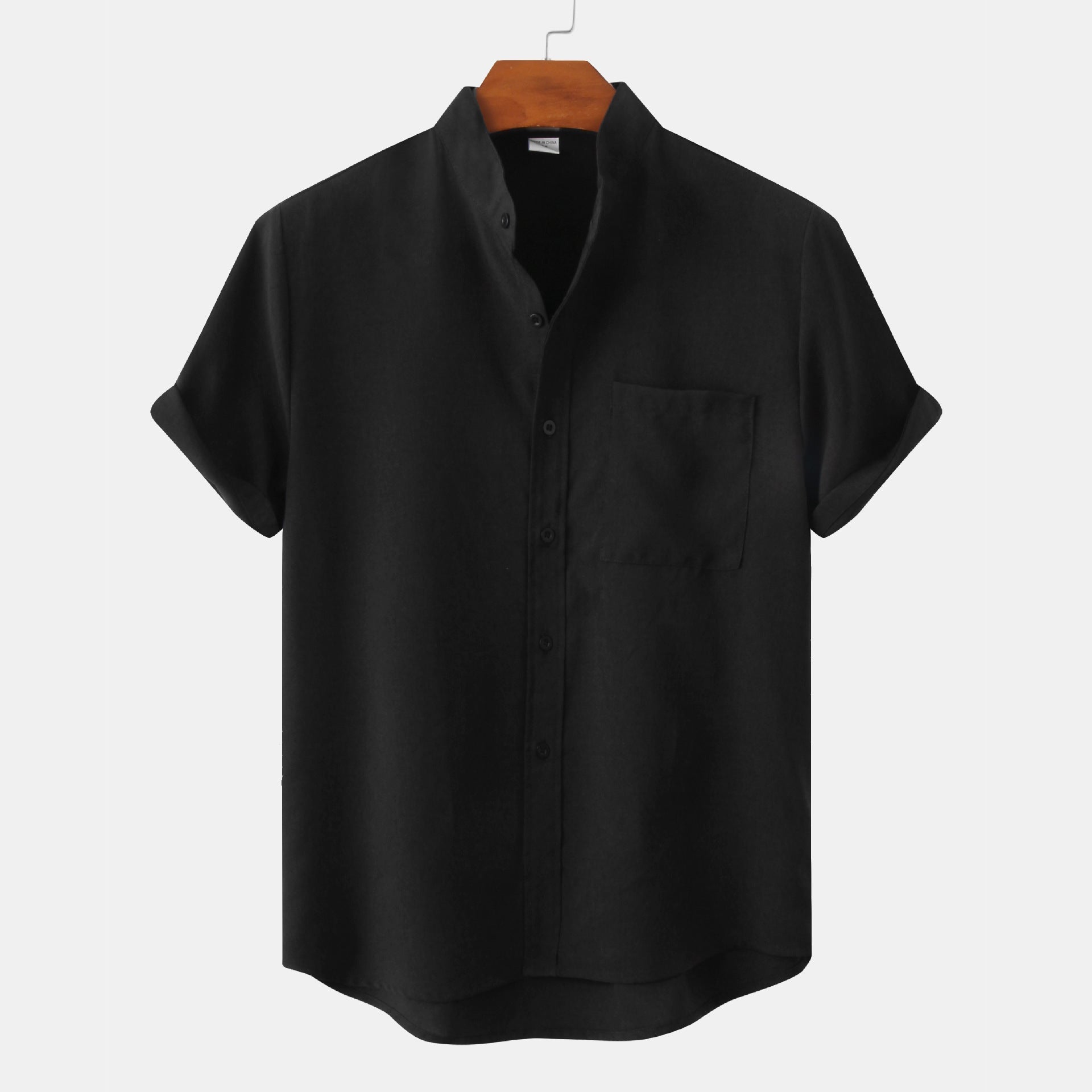 Belmonte™ | Camisa de algodón lisa con botones