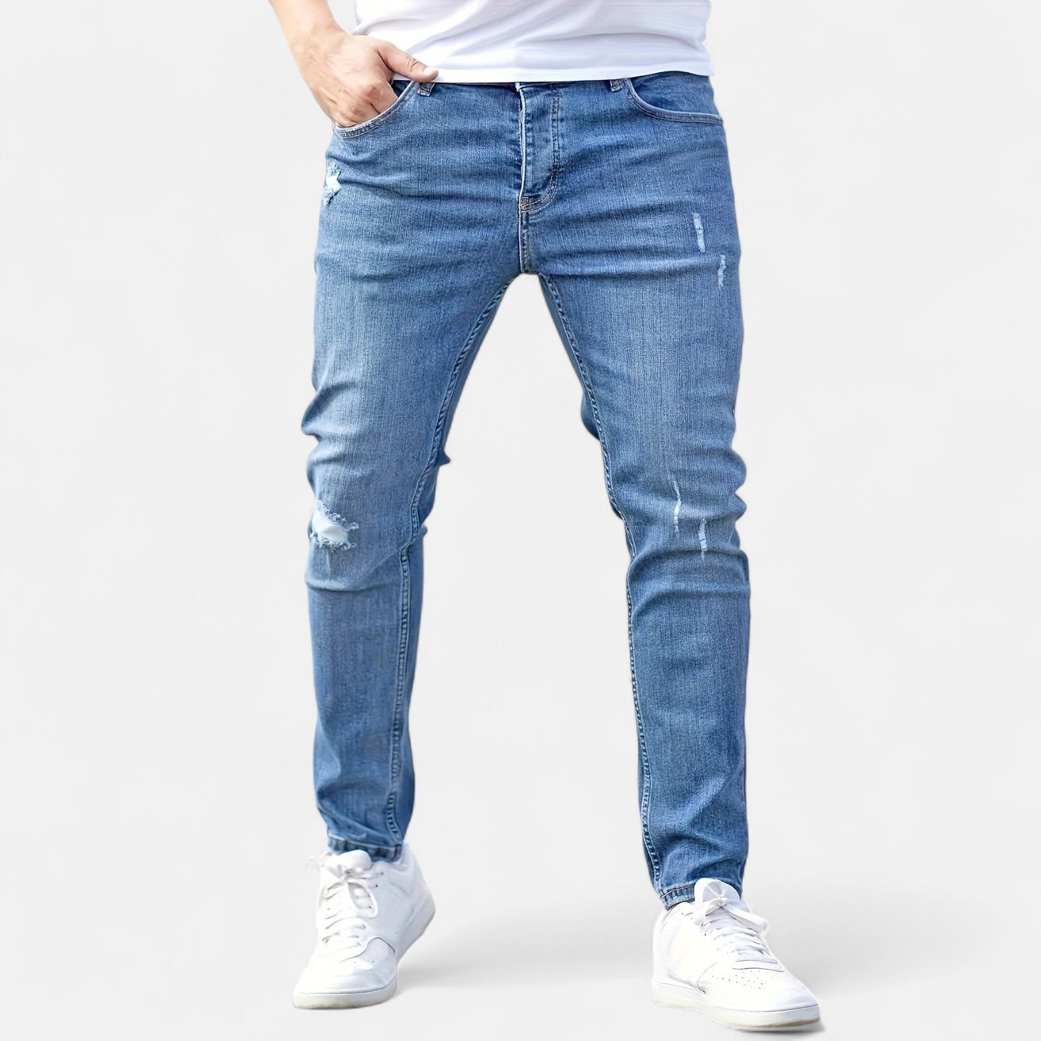 Belmonte™ | Jeans Ajustados con Diseño Desgastado