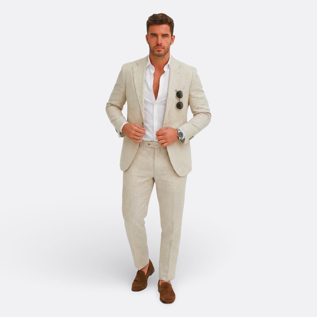 Belmonte™ | Traje de Hombre Formal de Lino