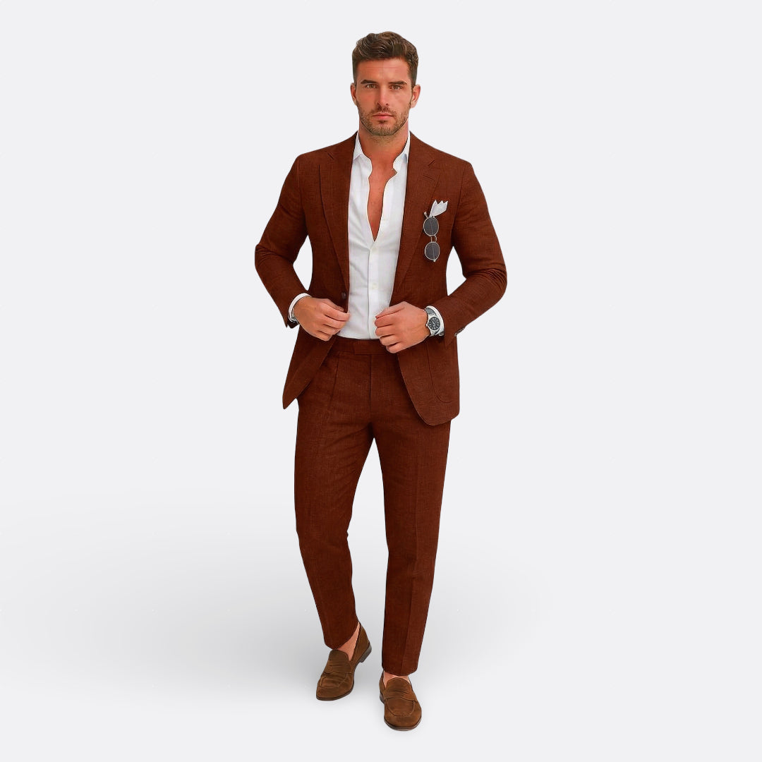 Belmonte™ | Traje de Hombre Formal de Lino